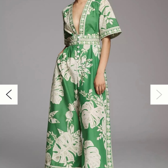 Farm Rio Monstera Wide-leg Jumpsuit - Picture 4 of 6